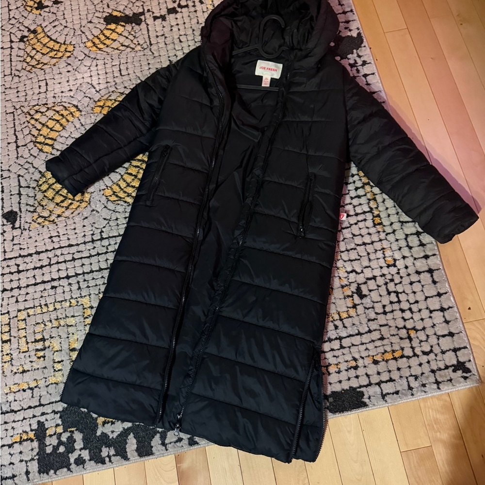 Kids Joe Fresh Long Black Puffer Jacket